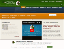 Tablet Screenshot of hawthornuniversity.org