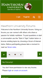 Mobile Screenshot of forum.hawthornuniversity.org